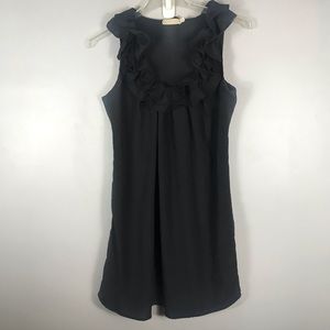 Anthropologie Ruffles Sleeveless Sheath Dress S